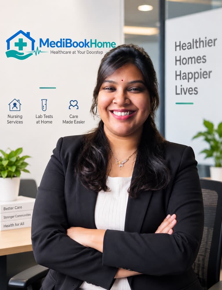 Darshna Mathur, Chief Executive Officer (CEO) of MediBookHome